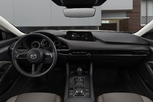 Dashboard View of 3 Sedan