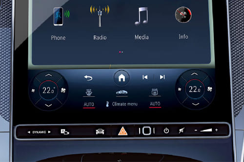 Front AC Controls of Mercedes-Benz GLC-Class Coupe