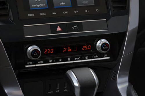Front AC Controls of Mitsubishi Montero Sport