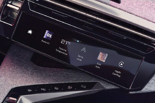 Front AC Controls of Peugeot 3008