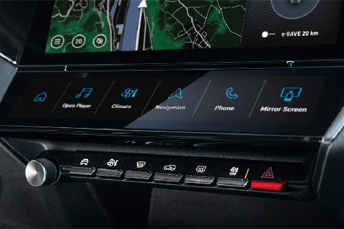 Front AC Controls of Peugeot 408