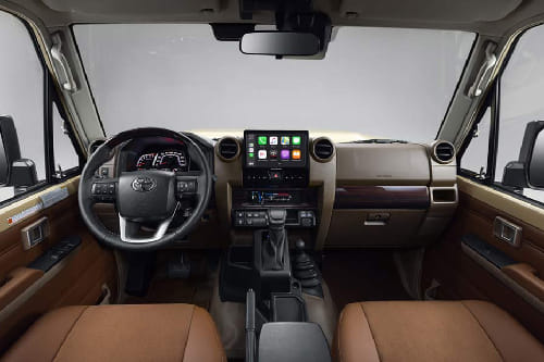 Dashboard View of Land Cruiser 70 Hard Top