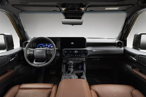 Dashboard View of Land Cruiser Prado