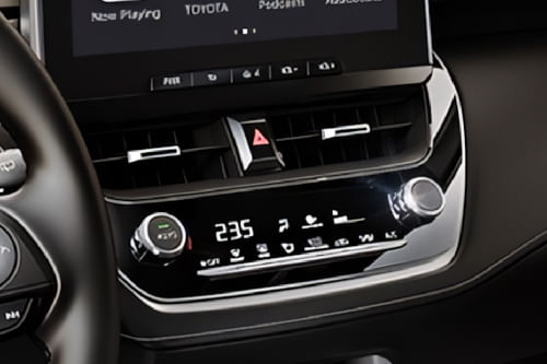 Front AC Controls of Toyota Corolla Cross
