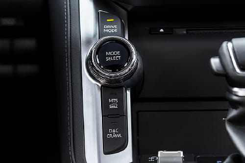Center Controls of Toyota Land Cruiser