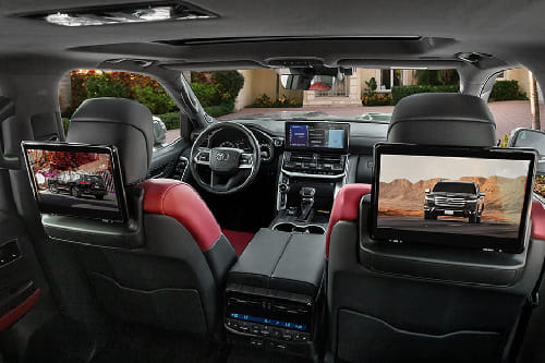Rear Seat Entertainment of Toyota Land Cruiser