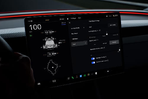 Model 3 touch screen